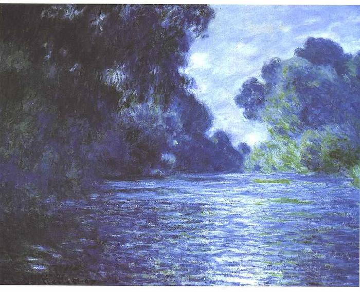 Claude Monet Branch of the Seine near Giverny Norge oil painting art